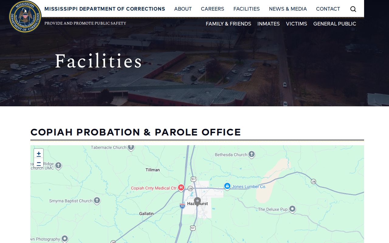 Copiah County post-release supervision office listing